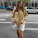 Chic Oversized Blazer with Puff Sleeves