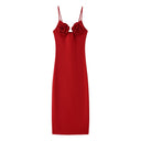 Floral Appliqué Maxi Dress for Women