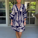 V-Neck Flared Skirt Beach Dress for Women