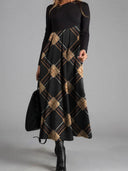 Boho-Inspired Midi Dress with Unique Patterns