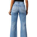 High-Waisted Distressed Flared Jeans for Women
