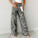 Women's Loose Fit Cargo Pants with Ample Pockets