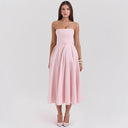 Stylish Off-Shoulder Women's Maxi Dress with Flowy Hem