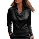 Chic Asymmetrical Collar Blouse for Women