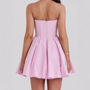 Heart-Shaped Neckline Flared Women's Cocktail Dress