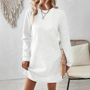 Textured Women's Sweat Dress for Everyday Wear