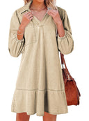 Stylish Women's Denim Dress with Chic Cut