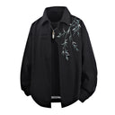 Floral Print Women's Blouse Jacket in Soft Fabric