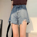 Trendy Destroyed Women's Jean Shorts