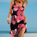 Floral Watercolor Women's Beach Dress
