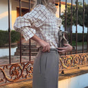 Chic Checkered Blouse for Women
