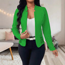 Chic Blazer Jacket with Crochet Details