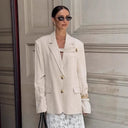 Chic Oversized Blazer with Unique Design