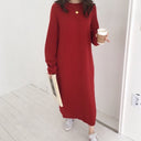 Women's Cozy Knitted Wool Oversized Dress