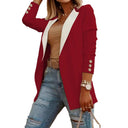 Chic Blazer with Contrasting Inserts for Women