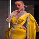 Chic Asymmetrical Evening Dress with Stunning Train