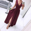 Chic Maxi Dress with Elegant Wrap Design