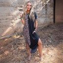 Trendy Leopard Print Women's Dress