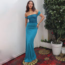 Enchanting Lace Accented Evening Dress for Women