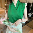 Chic Women's Wrap Blouse in Stylish Design