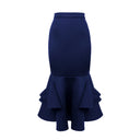 Chic Ruffled Hem Skirt for Women