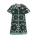 Floral Collared Women's Dress Design