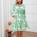 Floral Ruffle Women's Dress for Effortless Style
