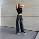High-Waisted Loose Fit Women's Jeans