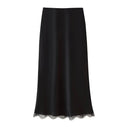 Chic Midi Skirt with Lace Accents