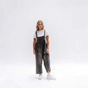 Trendy Women's Destroyed Detail Overalls with Relaxed Fit