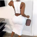 Stylish Women's Midi Dress with Ruffles