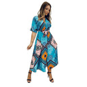 Bohemian Style Women's Wrap Dress