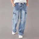 Women's Cargo Jeans with Stylish Pockets