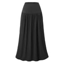 Flowing Women's Maxi Skirt with Elastic Waistband