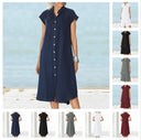 Women’s Pocketed Shirt Dress for Effortless Style