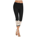 Lace-Embellished Women's Fitted Jeans
