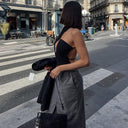 Chic Women's Wrap Bodysuit with Deep V-Neck and Stylish Draping
