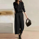 Chic Decorative Stitching Culottes for Women
