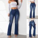 High Waist Vintage Flared Jeans for Women