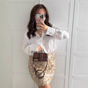 Sequin-Embellished Mini Skirt for Women
