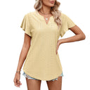 Women's Lace Pattern Airy Blouse Shirt