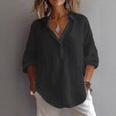 Stylish Women's Linen Blouse - Chic Design
