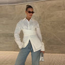 Chic Women's Wrap Blouse for Effortless Style