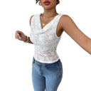 Chic Lace Top with Stylish Wrap Design