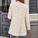 Floral Embroidered Women's Blazer Jacket