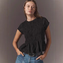 Chic Blouse with Gathered Waist for Women