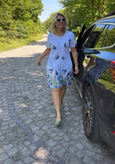 Floral Print Women's Dress with Unique Design