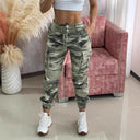Women’s Cargo Pocket Pants with Elastic Waist