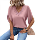 Lace-Trimmed Women's Blouse for Chic Style