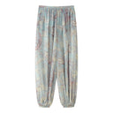 Floral Palazzo Pants for Women with Elastic Waistband